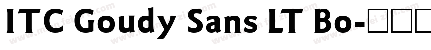 ITC Goudy Sans LT Bo字体转换